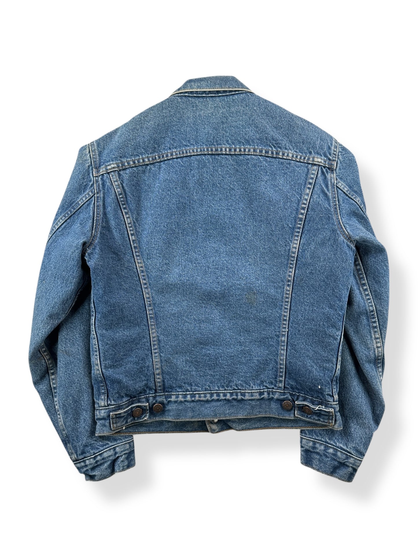 Back of Vintage Levis 4-Pocket Blanket Lined Trucker Jacket SZ 38
