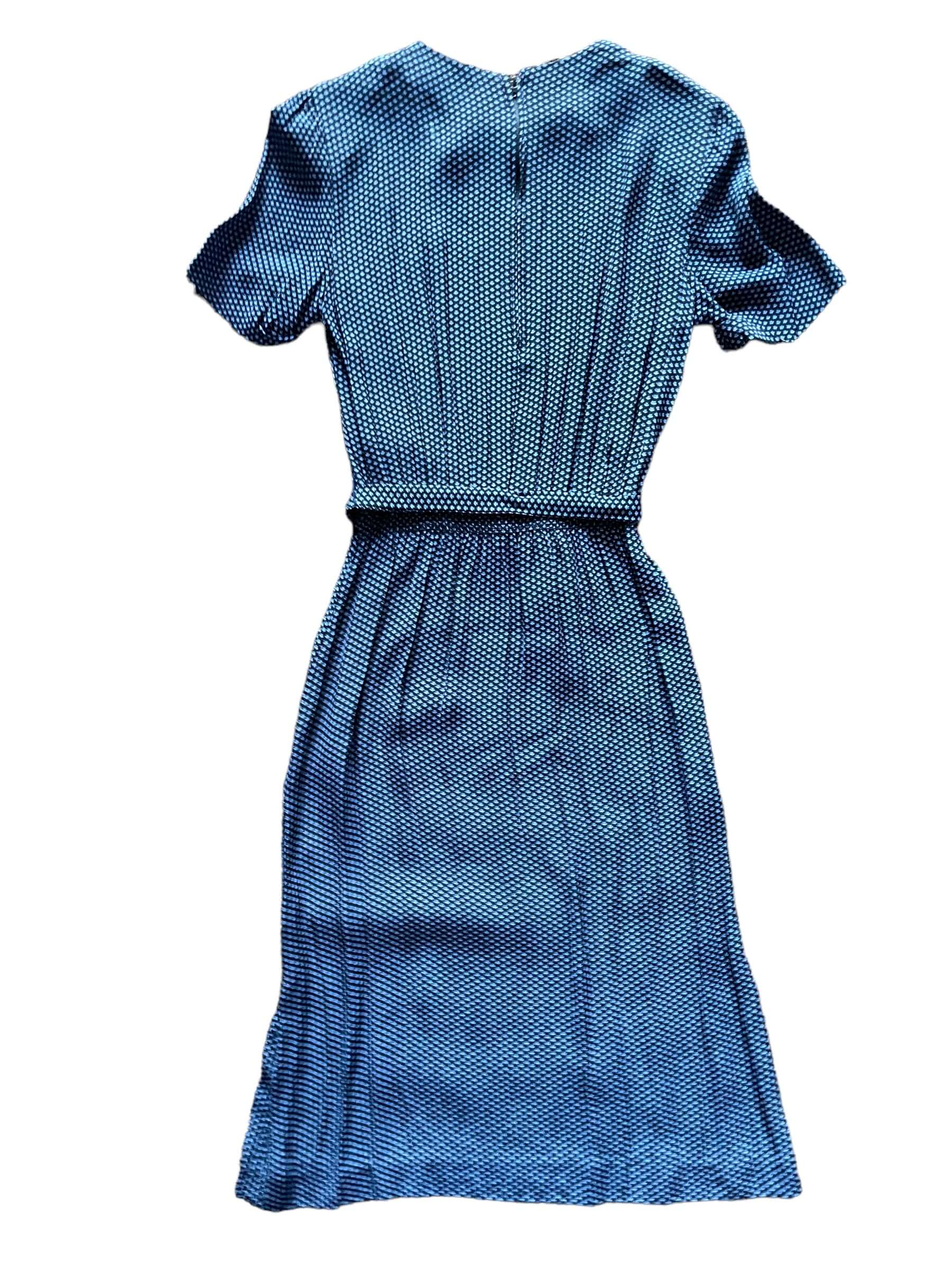 Full back view of Vintage 70s Does 40s Popi Dress |  Barn Owl Vintage Dresses | Seattle Vintage Ladies Clothing