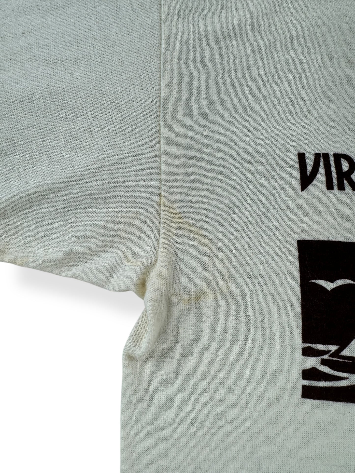 Pit Stain on Vintage NOS Virginia Beach Tee SZ S