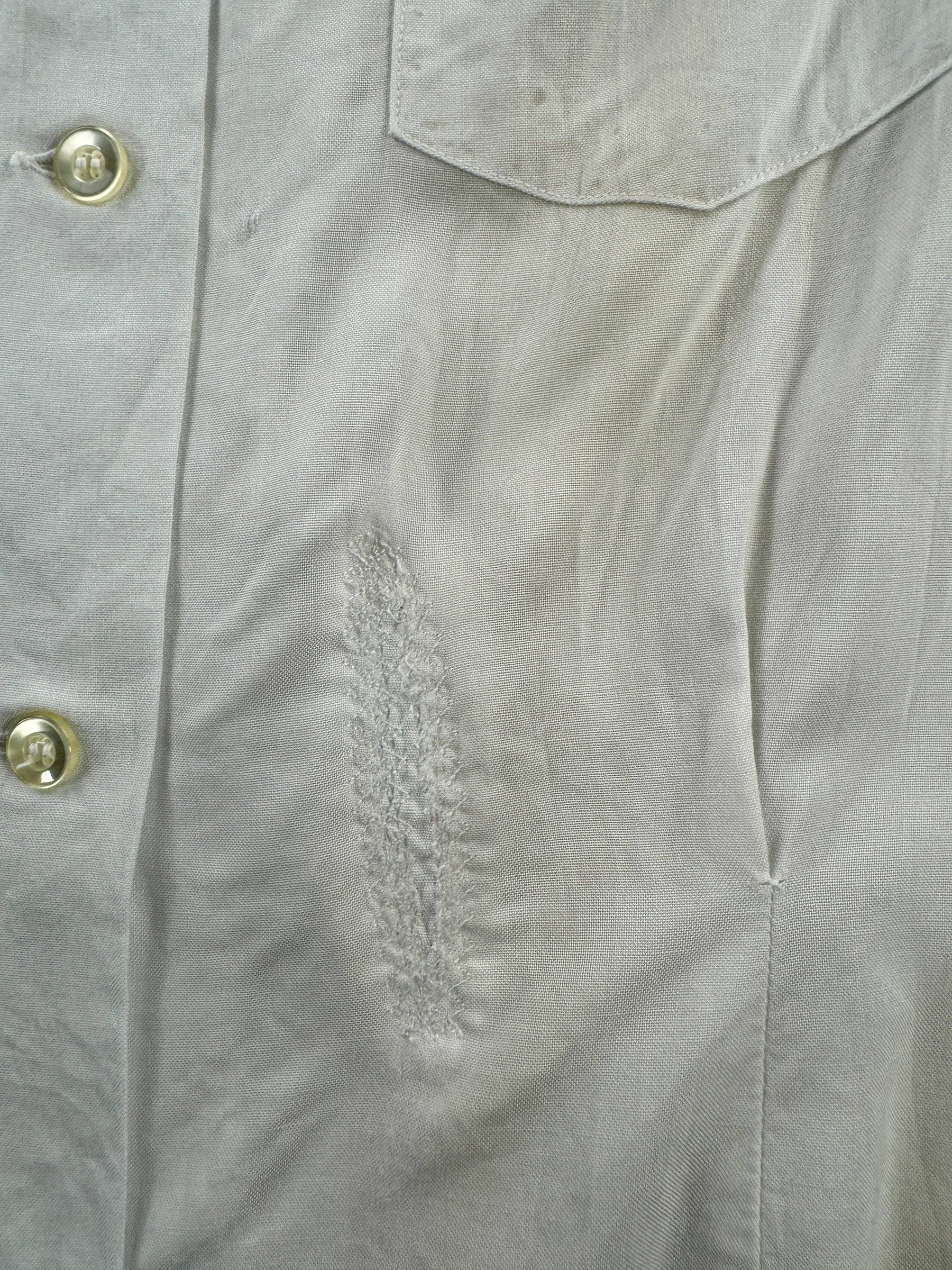 Repair on Vintage Boeing Bowling Shirt SZ S AS IS