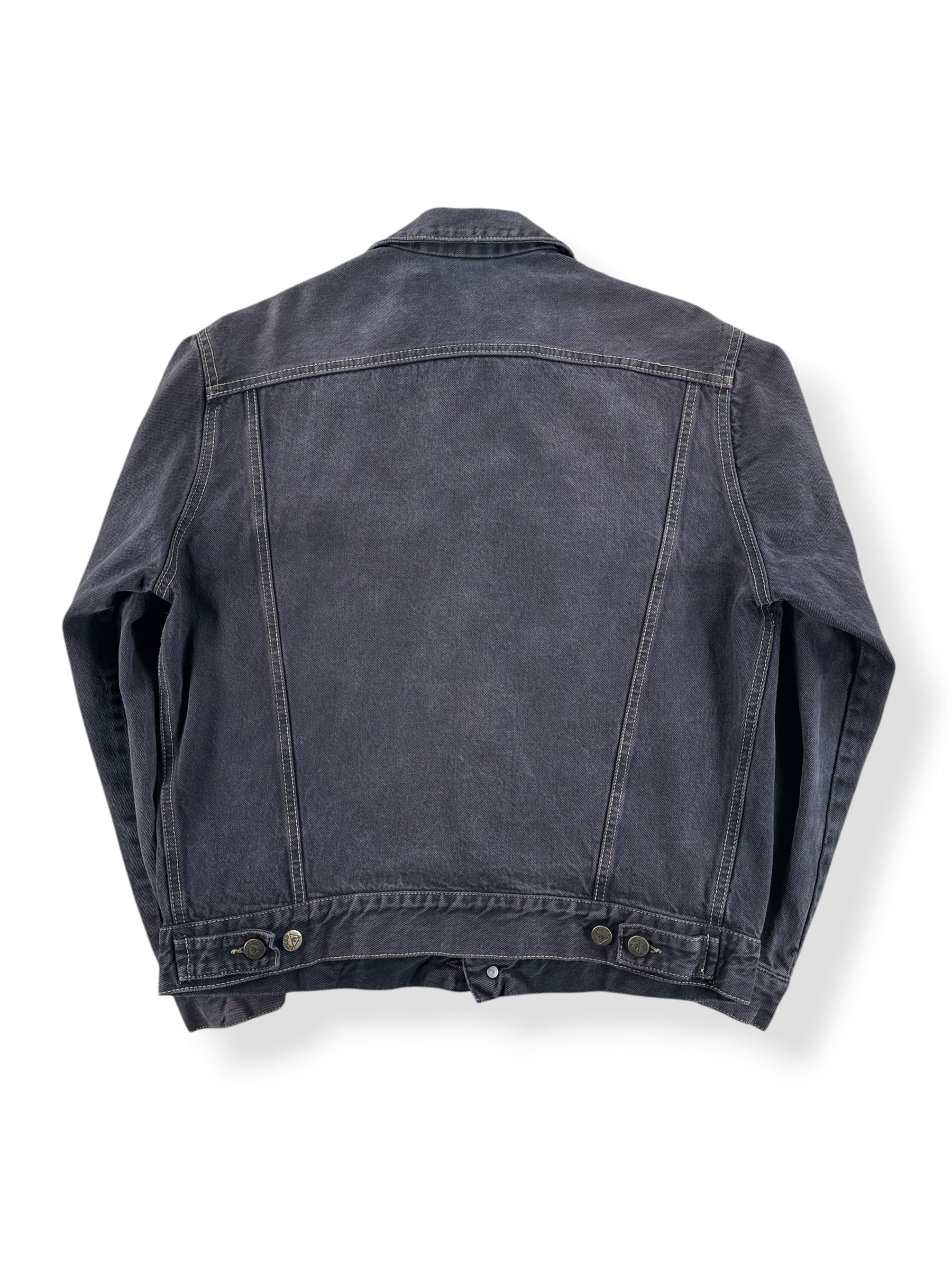 Back of Vintage Guess Black Denim Jacket SZ M