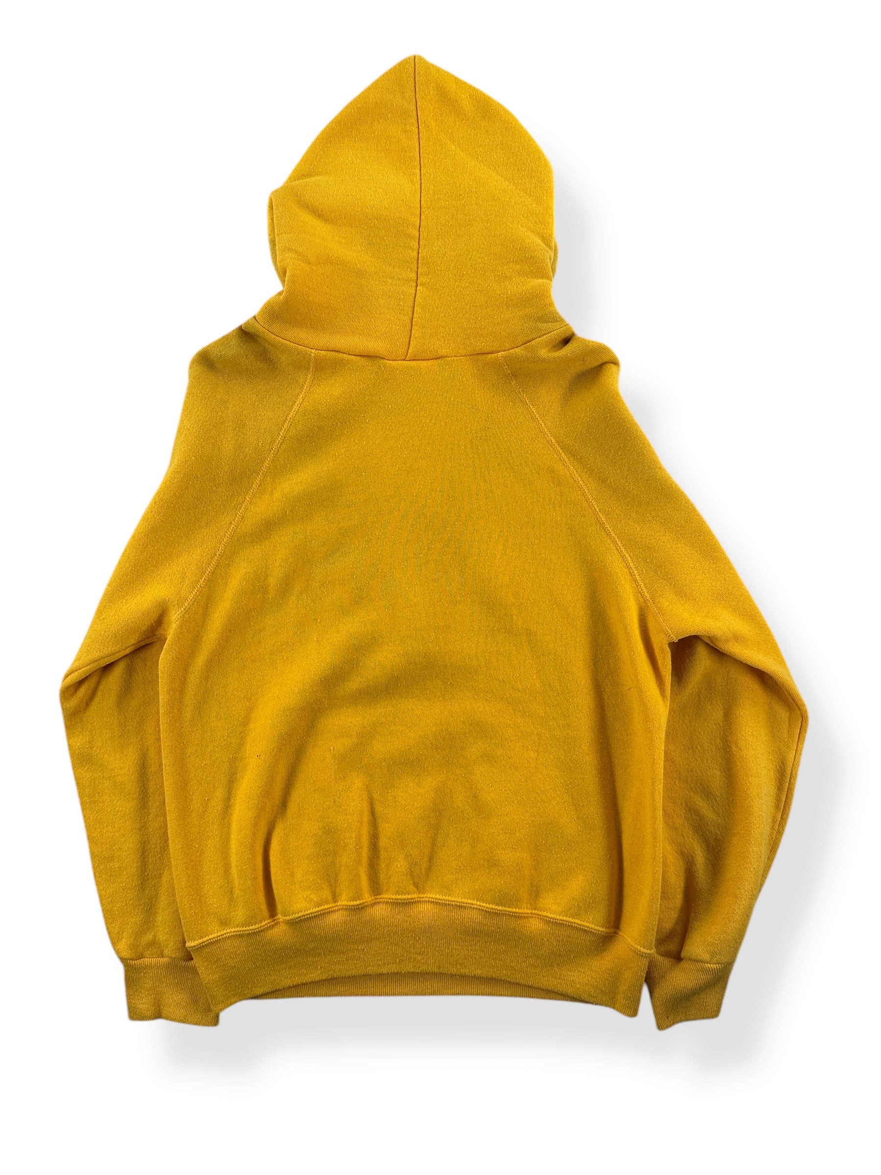 Back of Vintage Yellow Commanders Hoodie SZ M