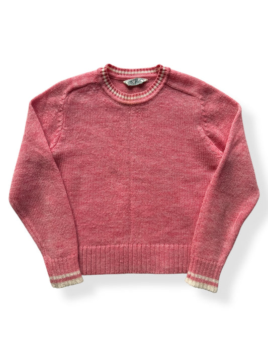 Front of Vintage E.V. Ltd Pink Wool Ladies Sweater SZ S