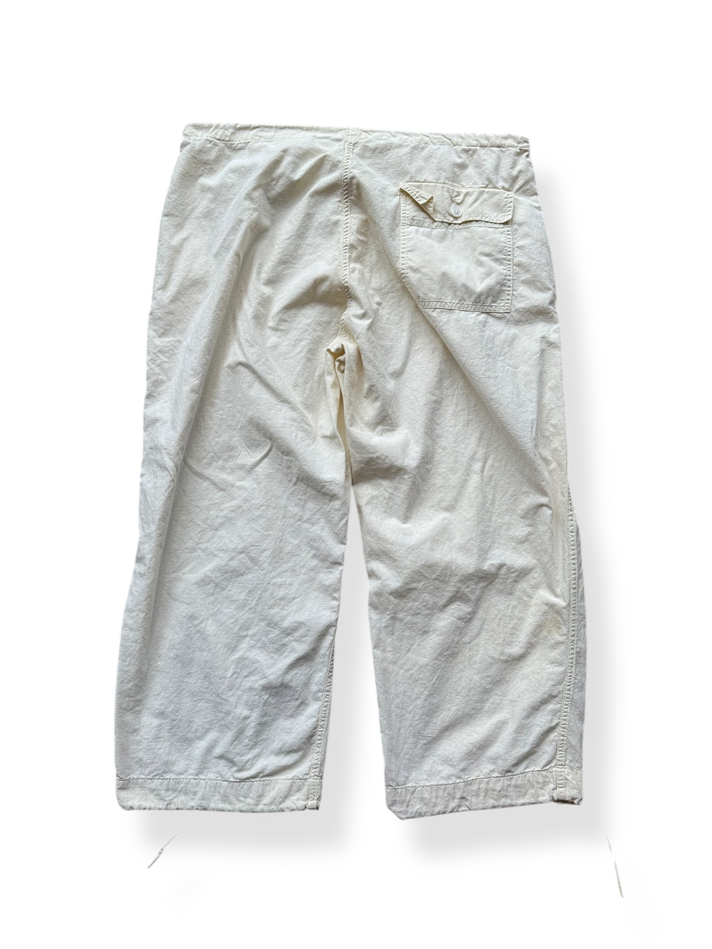 Back of Vintage 1950s Era Overwhite M-1950 Field Trousers W41