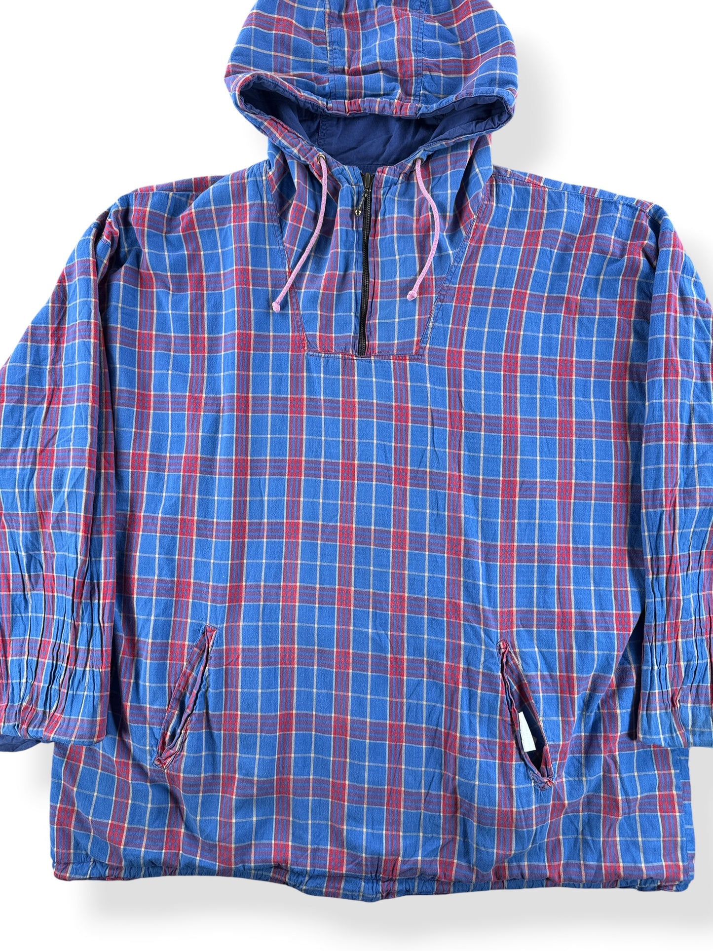 Front Close Up of Vintage Reversible Anorak Hoodie SZ XXL