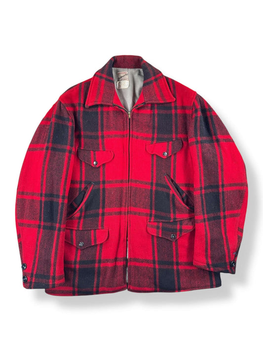 Front of Vintage Soo Woolen Mills Wool Cruiser Jacket SZ XL