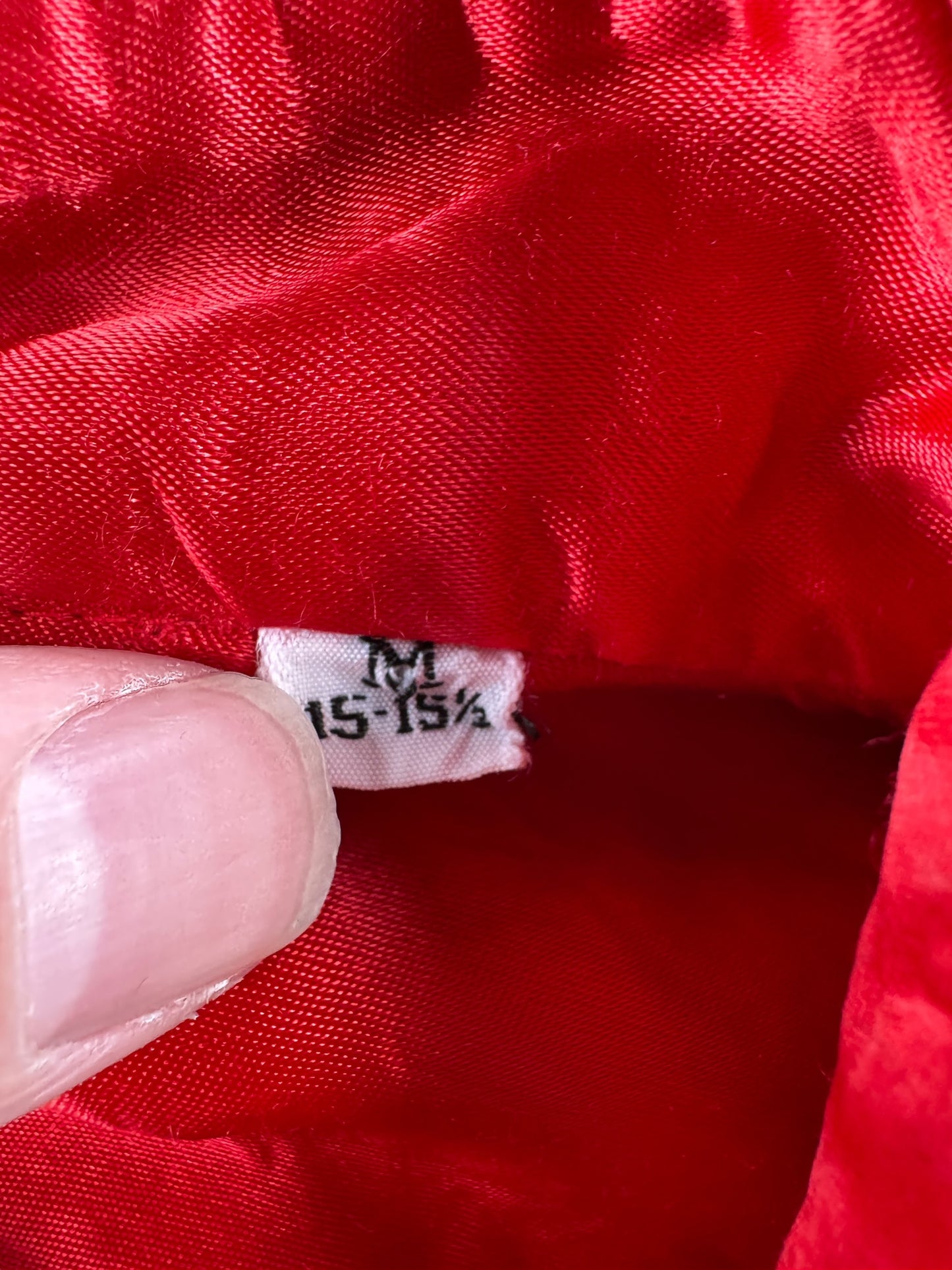 Tag on Vintage Red Cotton Chamois Shirt SZ M