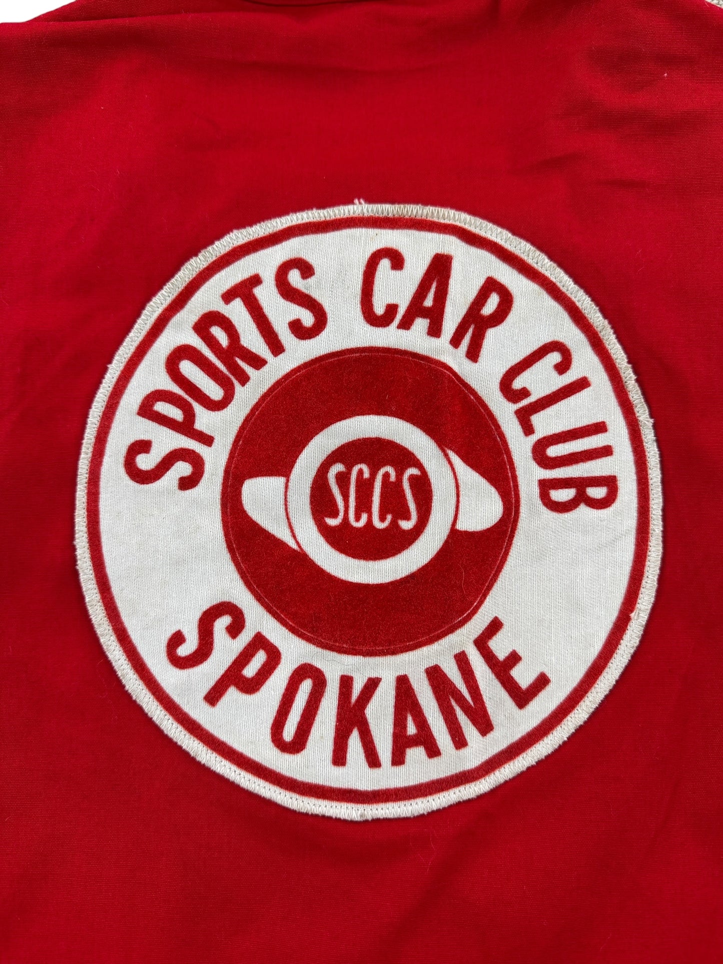 Patch on Vintage Sports Car Club of Spokane Jacket SZ M