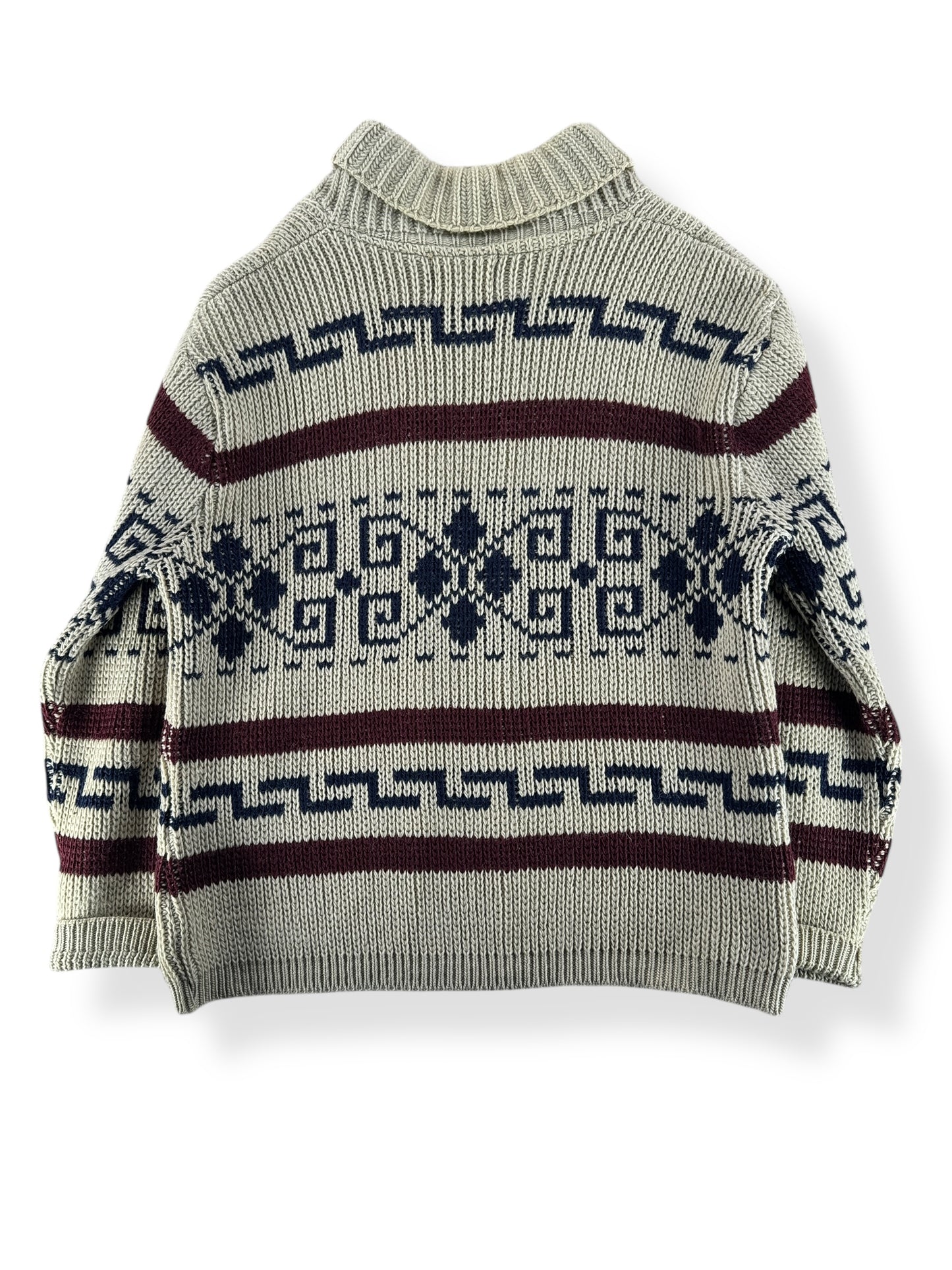 Back of Vintage Pendleton Westerly Lebowski Sweater SZ XL