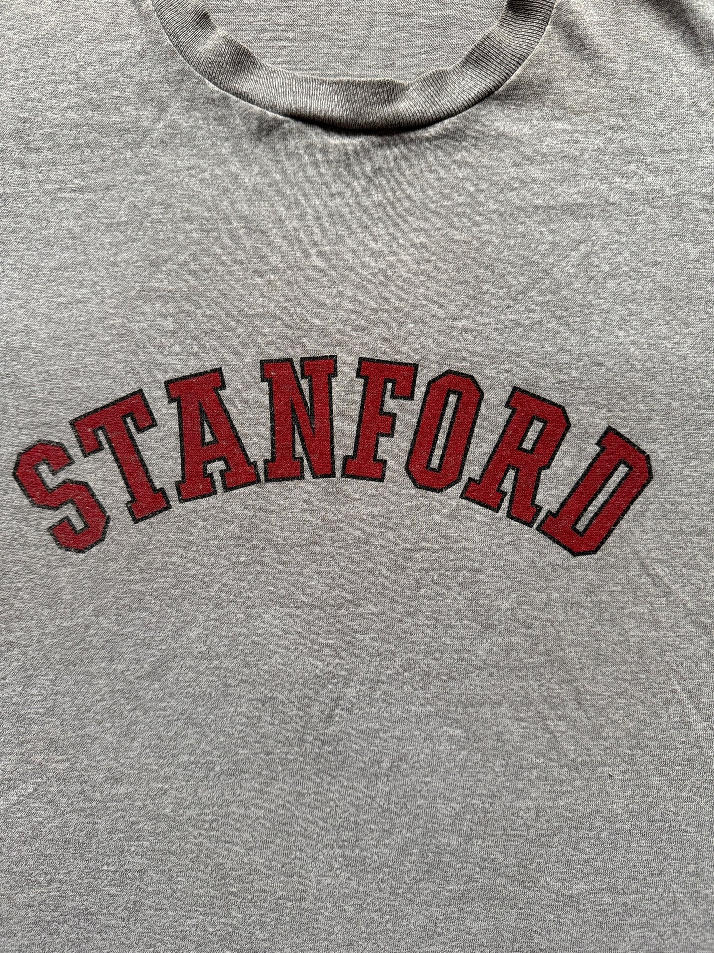 Graphic on Vintage Stanford University Tee SZ M