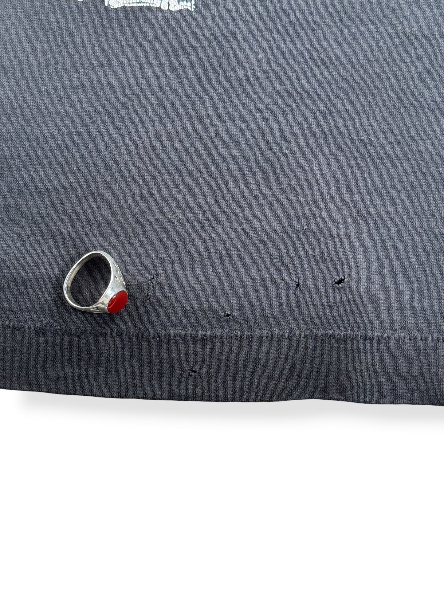 Holes on Vintage 80s Perfectly Thrashed Sex/Bar Tee SZ XL
