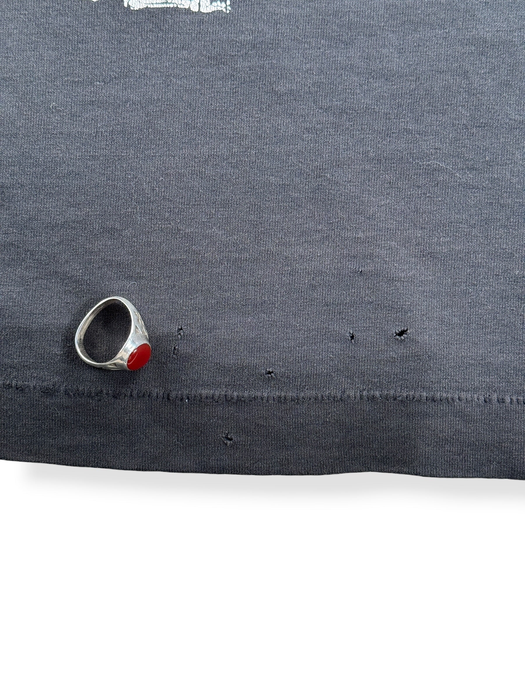 Holes on Vintage 80s Perfectly Thrashed Sex/Bar Tee SZ XL