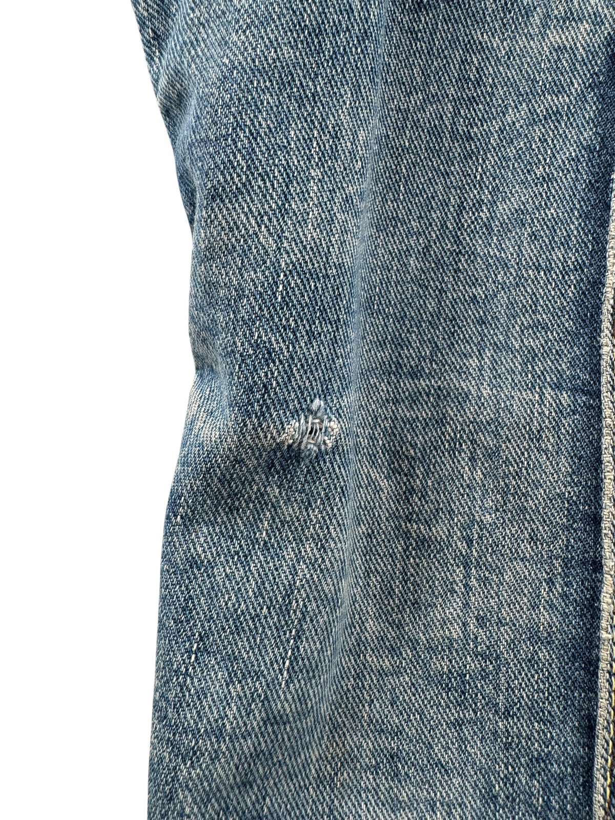Ware on side of Vintage 1960s Distressed Lee Riders Vest SZ M