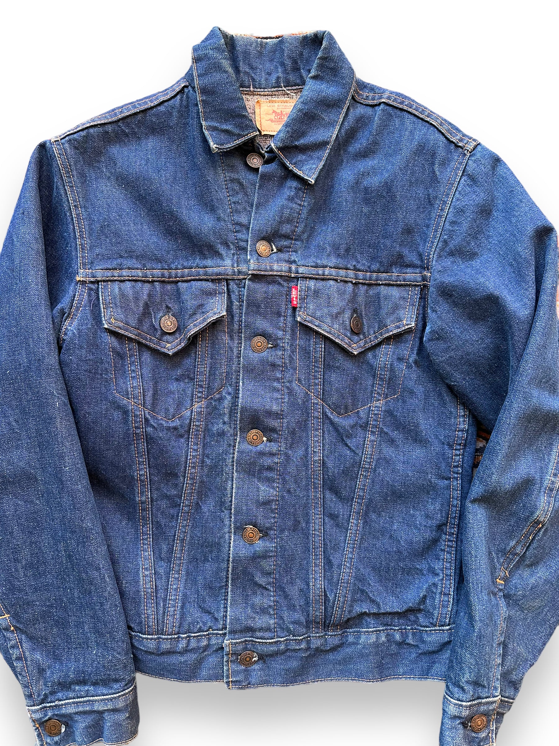 Vintage Levi's Big E Blanket Lined 70505 Denim Jacket SZ S