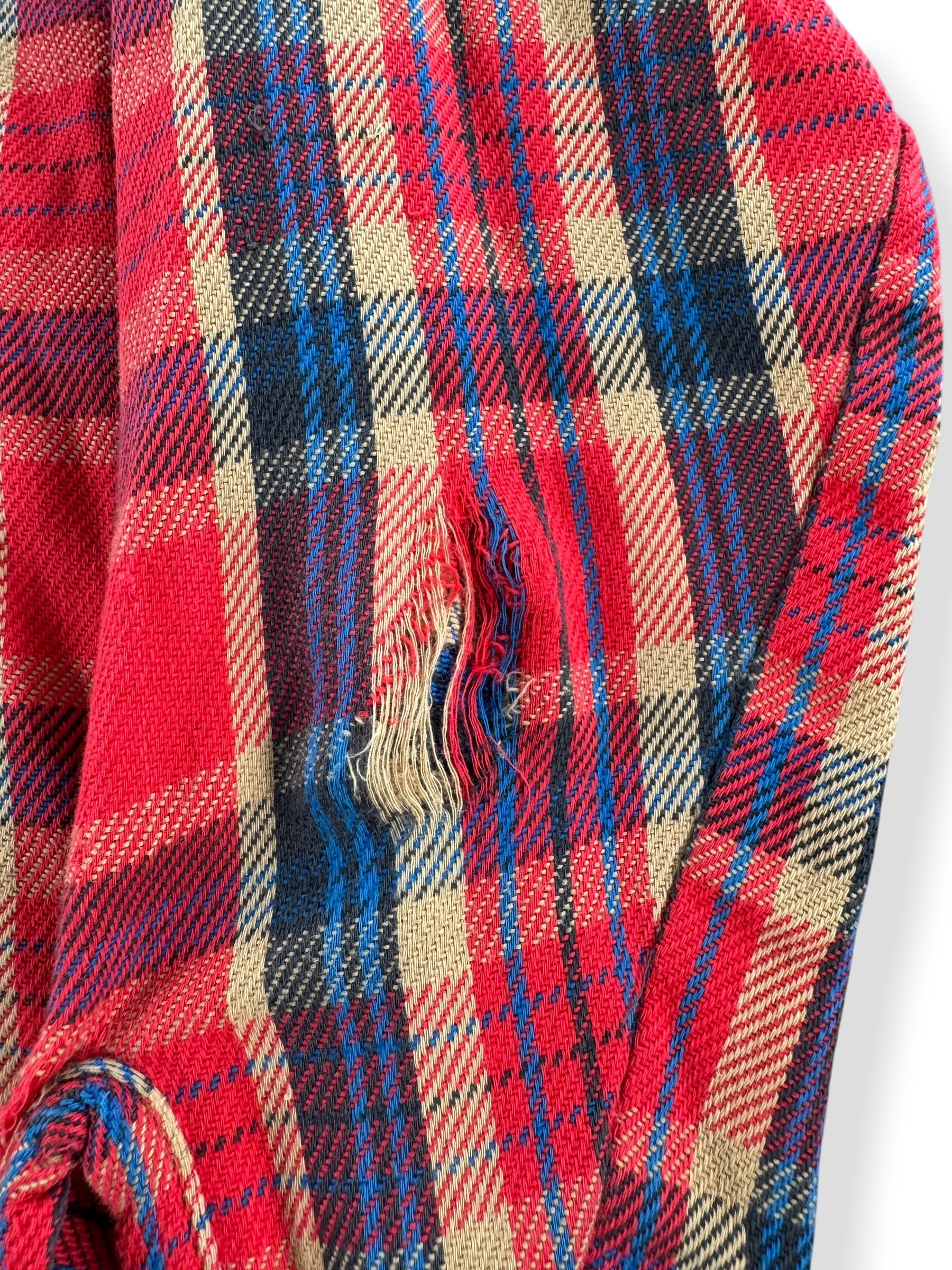 Wear on Vintage Ely Cotton Flannel SZ S/M