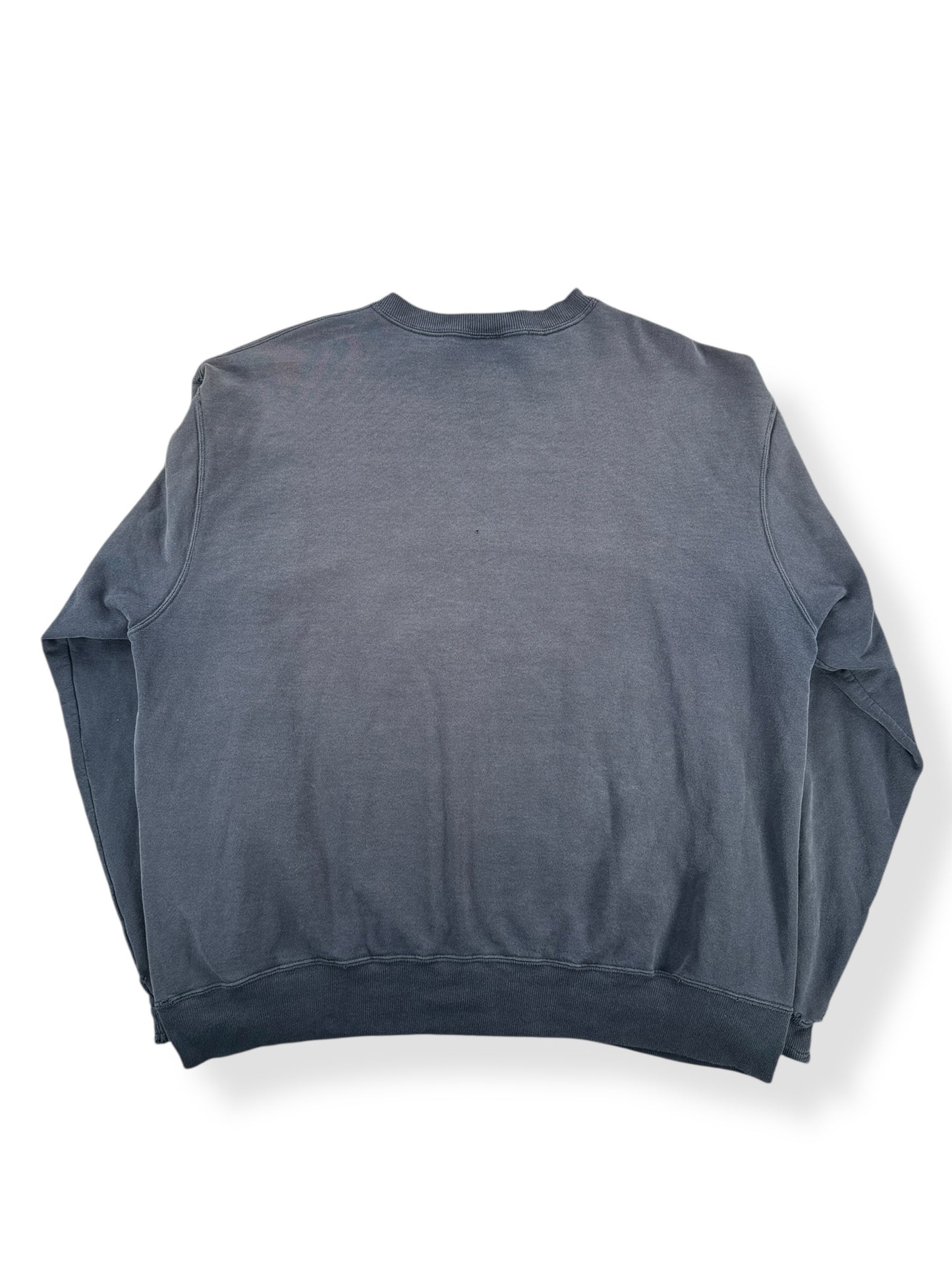 Back of Vintage Faded Black Champion Reverse Weave Crewneck SZ XL - AS IS