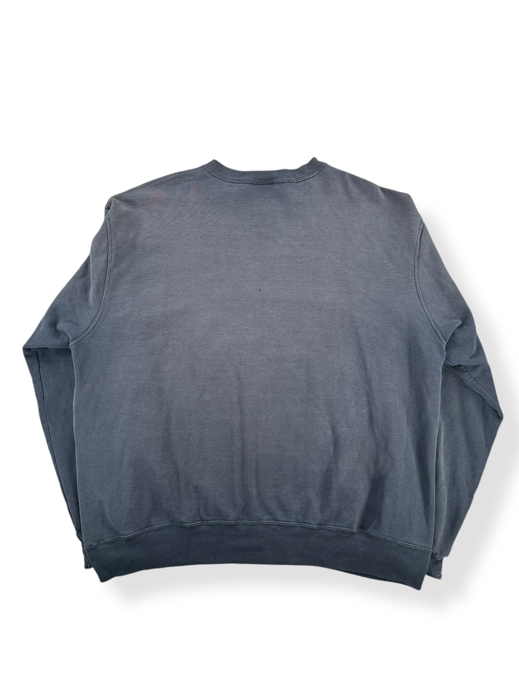 Back of Vintage Faded Black Champion Reverse Weave Crewneck SZ XL - AS IS