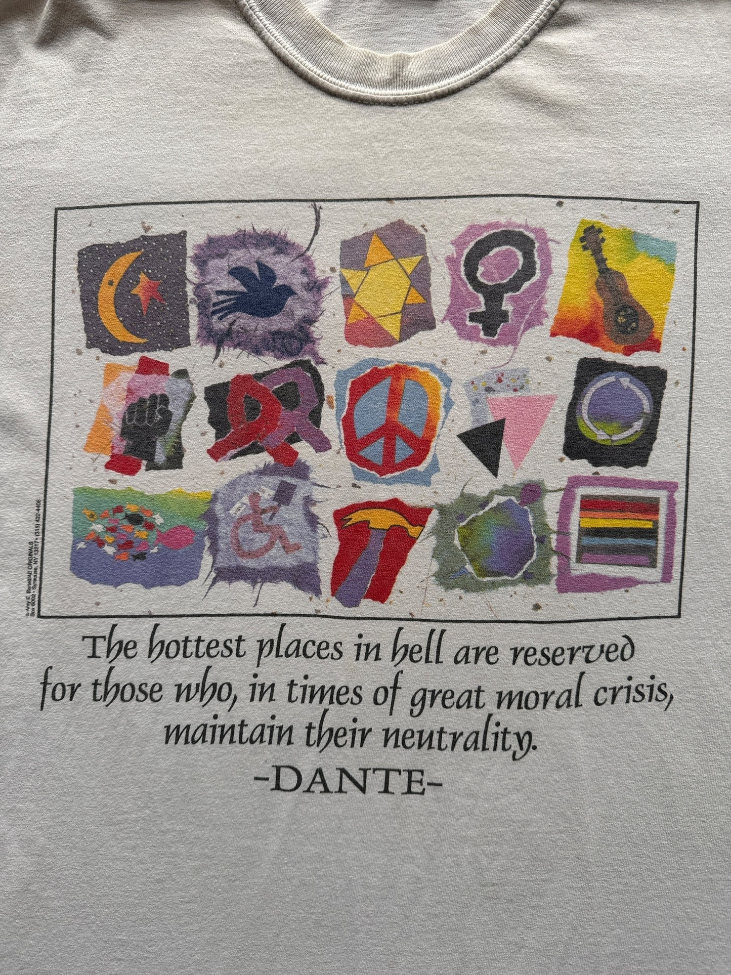 Front Graphic on Dante Hottest Places in Hell Tee SZ M