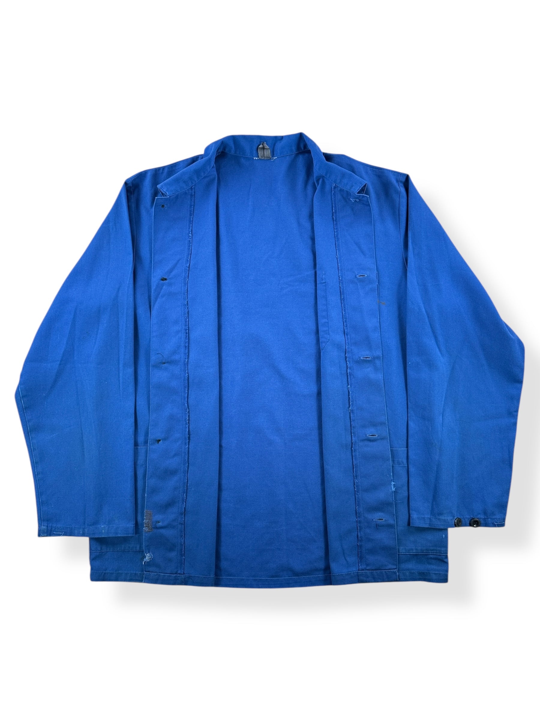 Inside of Vintage French Chore Coat w/ FT Patch SZ XL