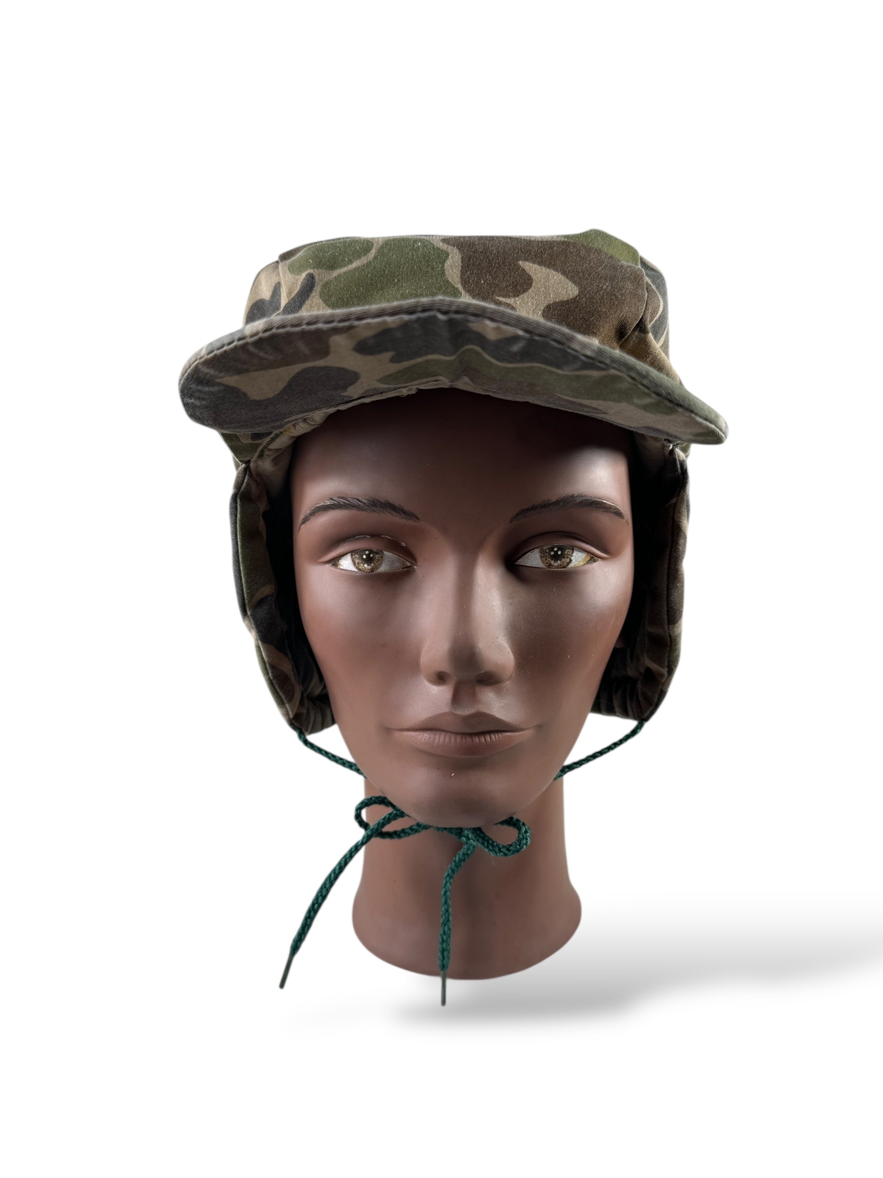 Front of Vintage Eddie Bauer Duck Camo Down Hat OS