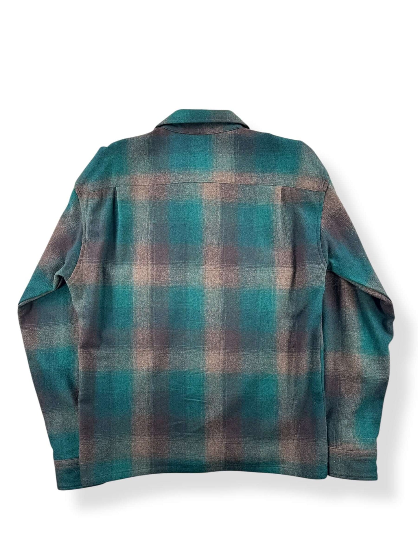 Back of Vintage Made in Mexico Pendleton Outdoorsman Green Flannel SZ L