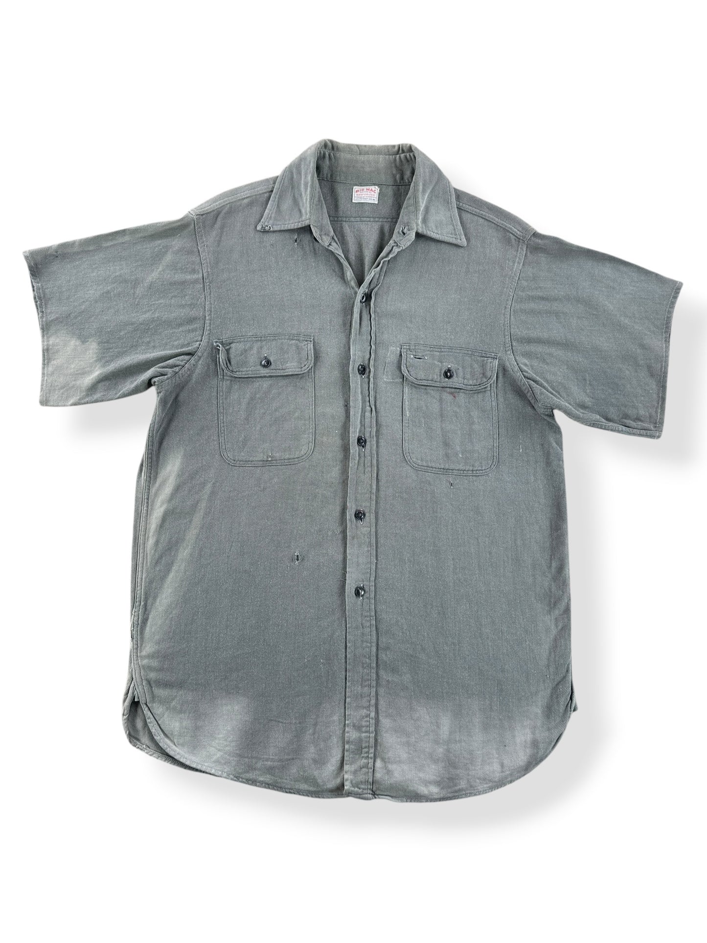 Front of Vintage Big Mac Short Sleeve Work Shirt SZ M