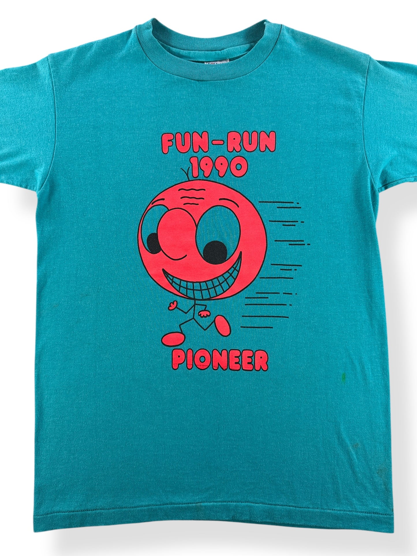 Front Close Up of Vintage Fun Run 1990 Tee SZ S
