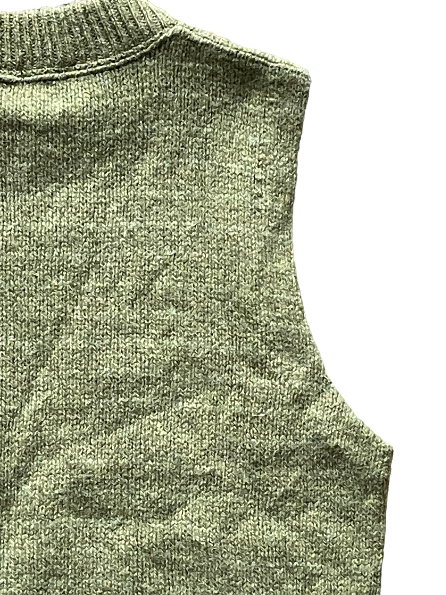 Vintage 1960s Green Wool Sweater Vest SZ L | Barn Owl Sweaters | Seattle Vintage