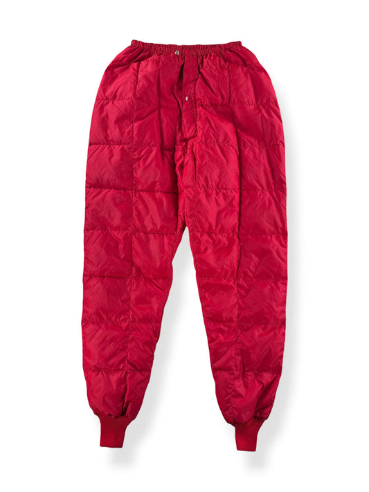 Front of Vintage REI Red Down Trousers SZ M