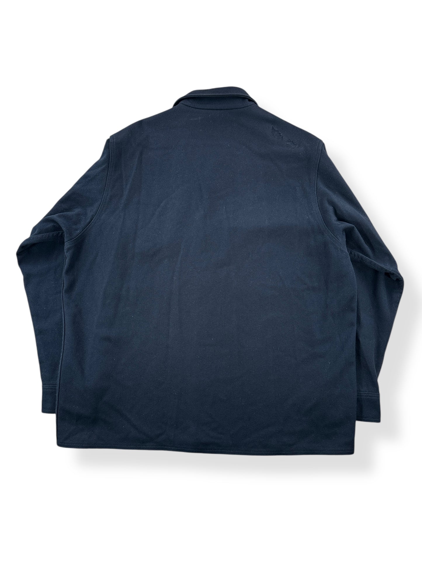 Back of Filson Navy Jac Shirt SZ XXL