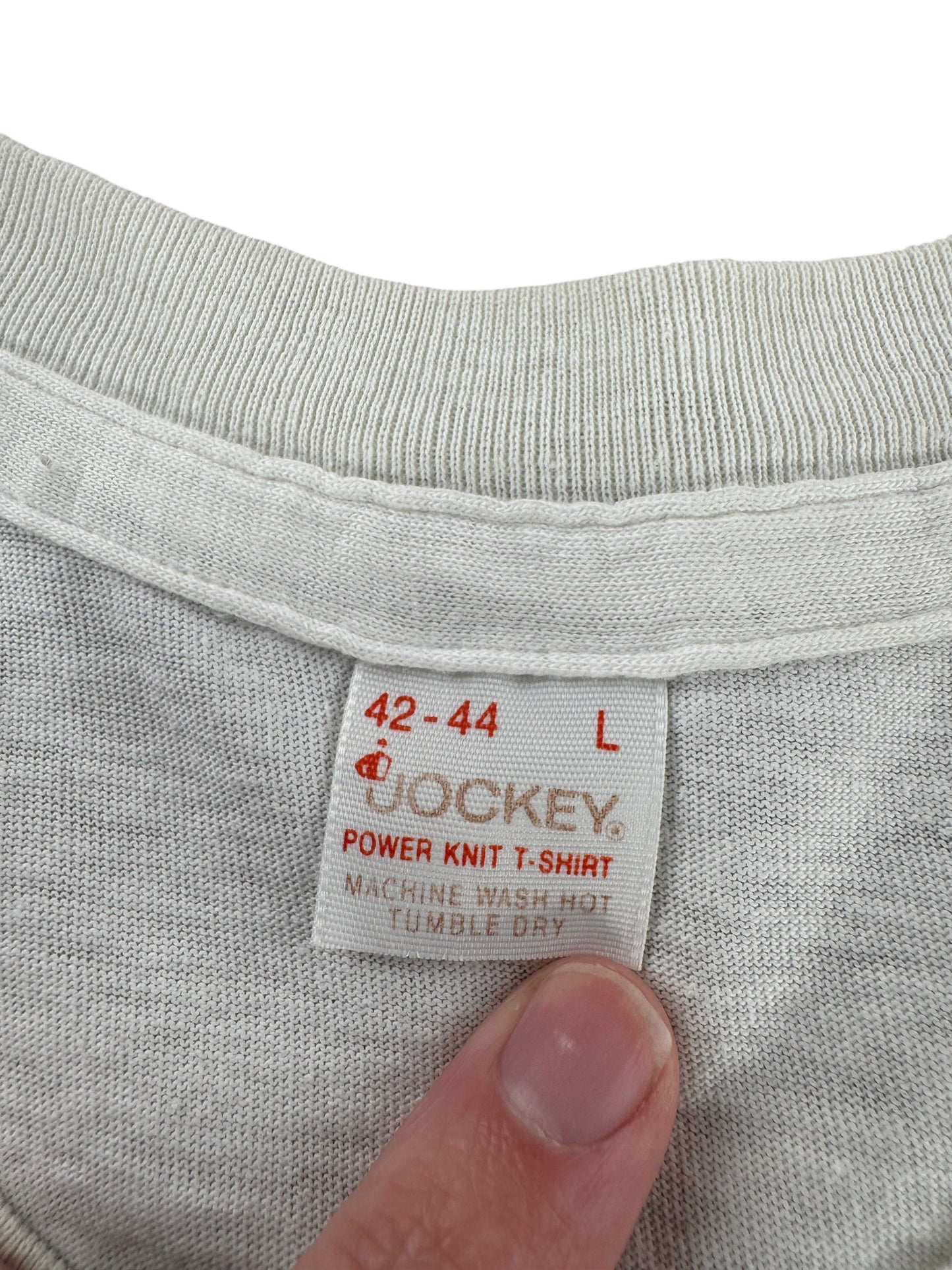 Tag on Vintage Waterprint Intermec Tee SZ L (Fits M)