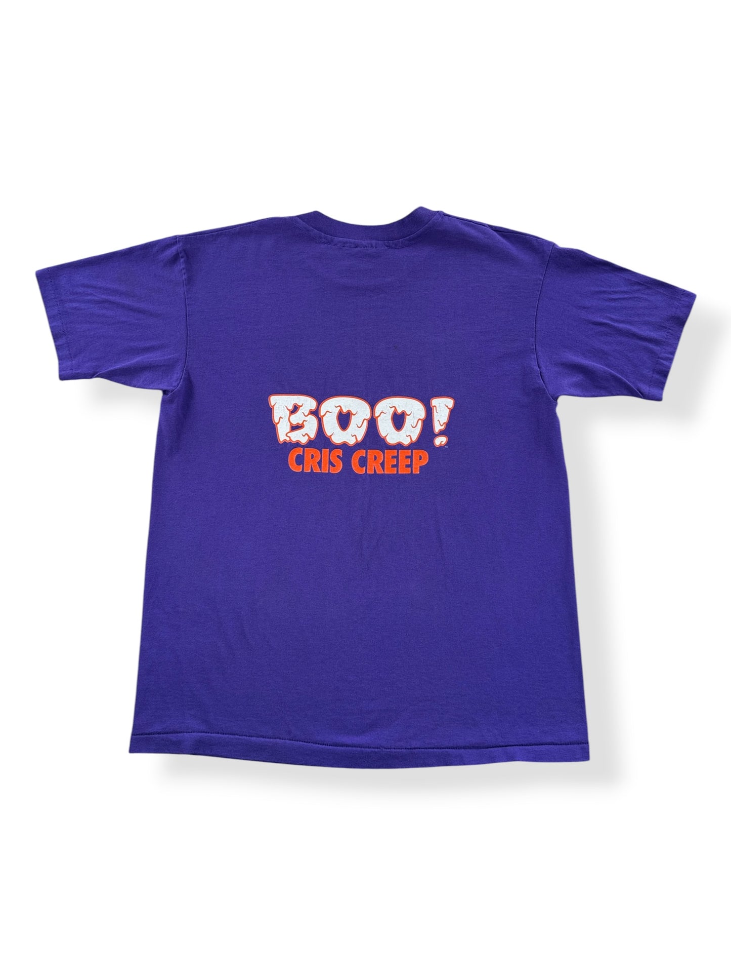Back of Vintage Bite Me Boo Cris Creep Tee SZ L