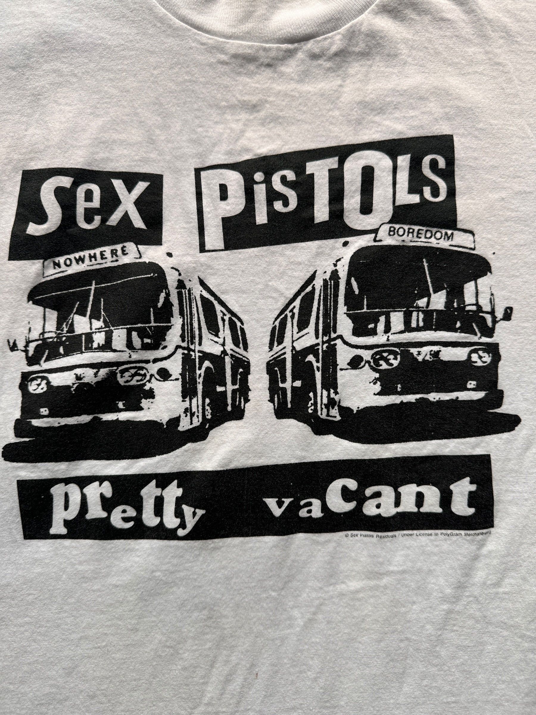 Front Graphic of Vintage Sex Pistols Filthy Lucre 1996 Tour Tee SZ XL