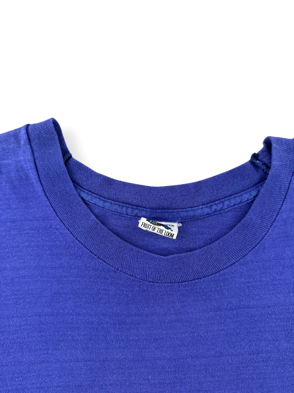 Collar on Vintage 1980's FOTL Purple Pocket Tee SZ L (Fits M)