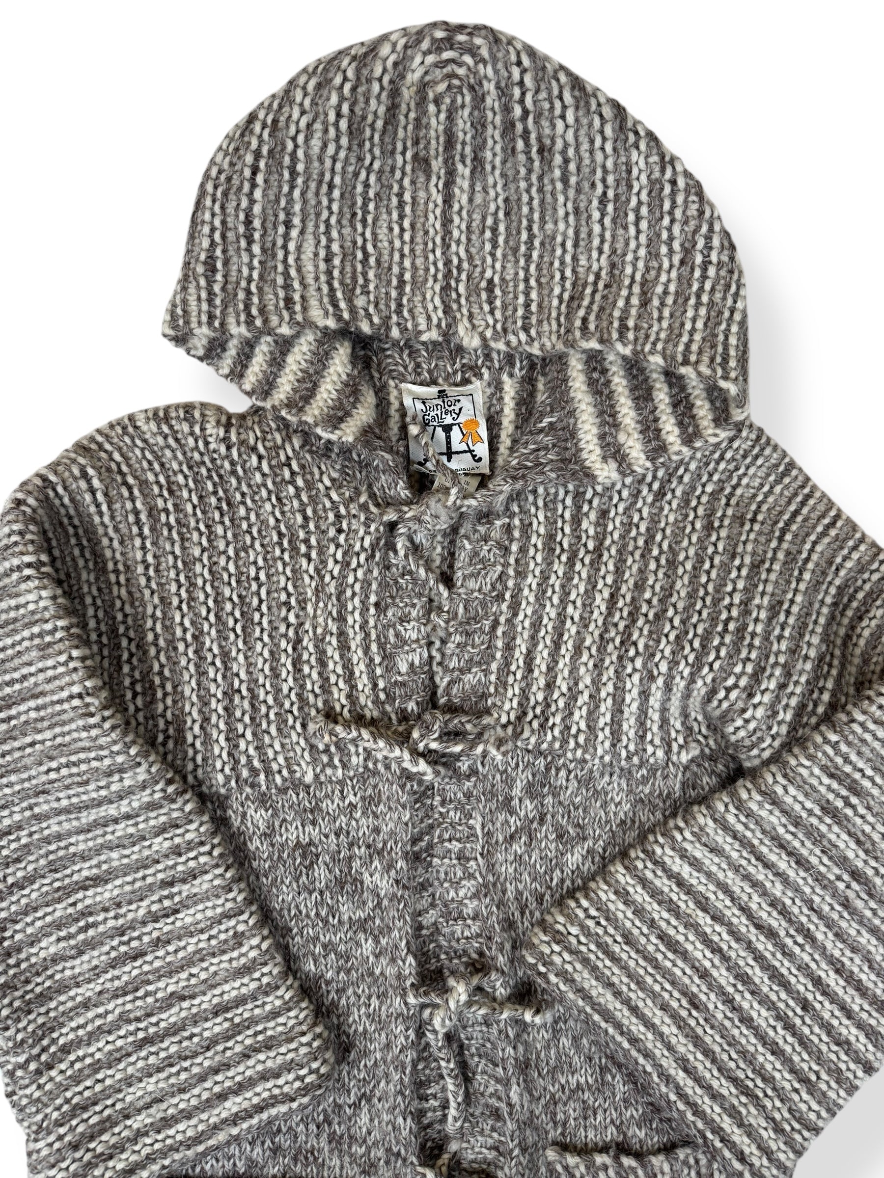 Front top of 1970s Jr Gallery Wool Long Cardigan M