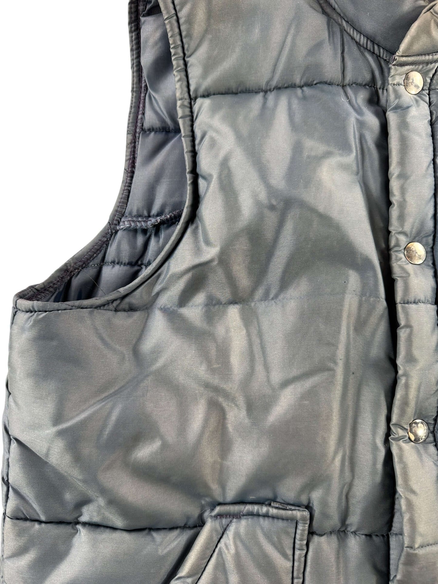 Undone Seem of Vintage Champion Puffer Vest SZ M
