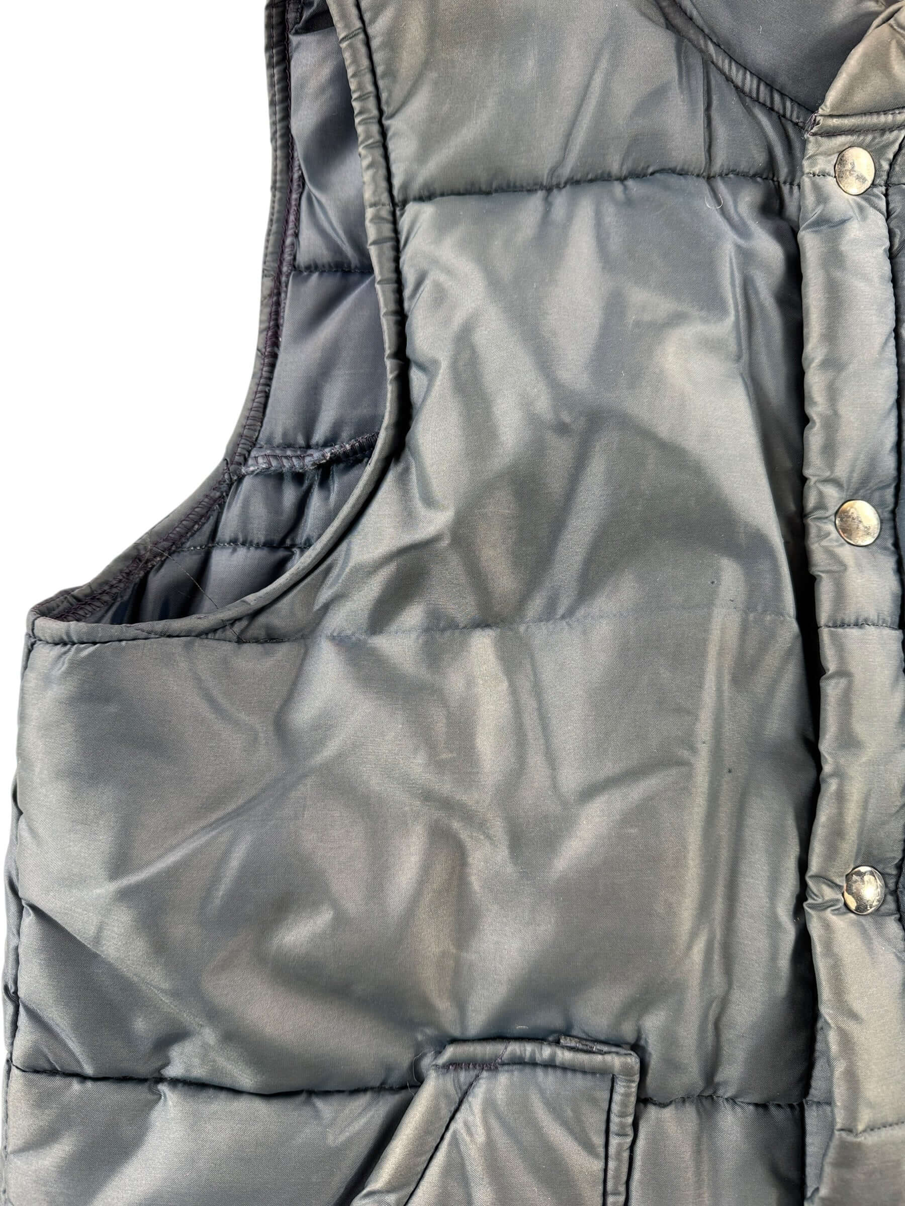 Undone Seem of Vintage Champion Puffer Vest SZ M