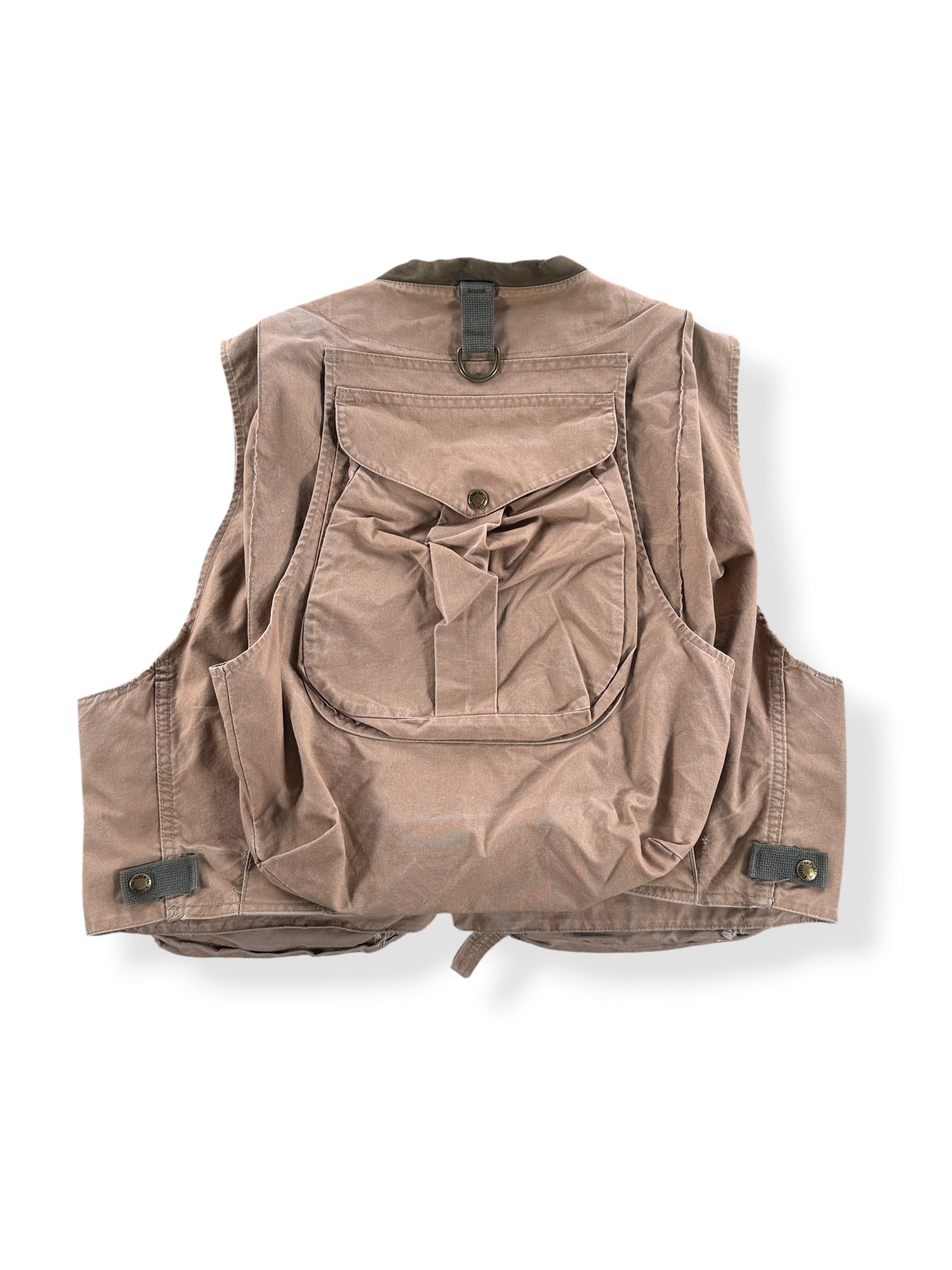 Back of Vintage Filson Fishing Vest SZ XL