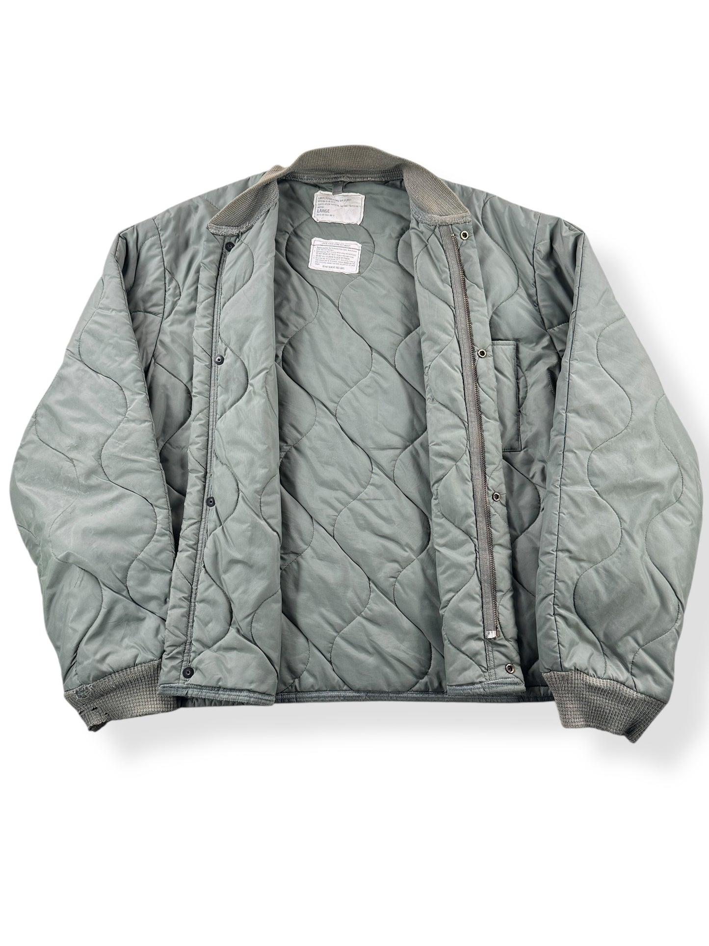 Inside of Vintage CWU Liner Jacket SZ L