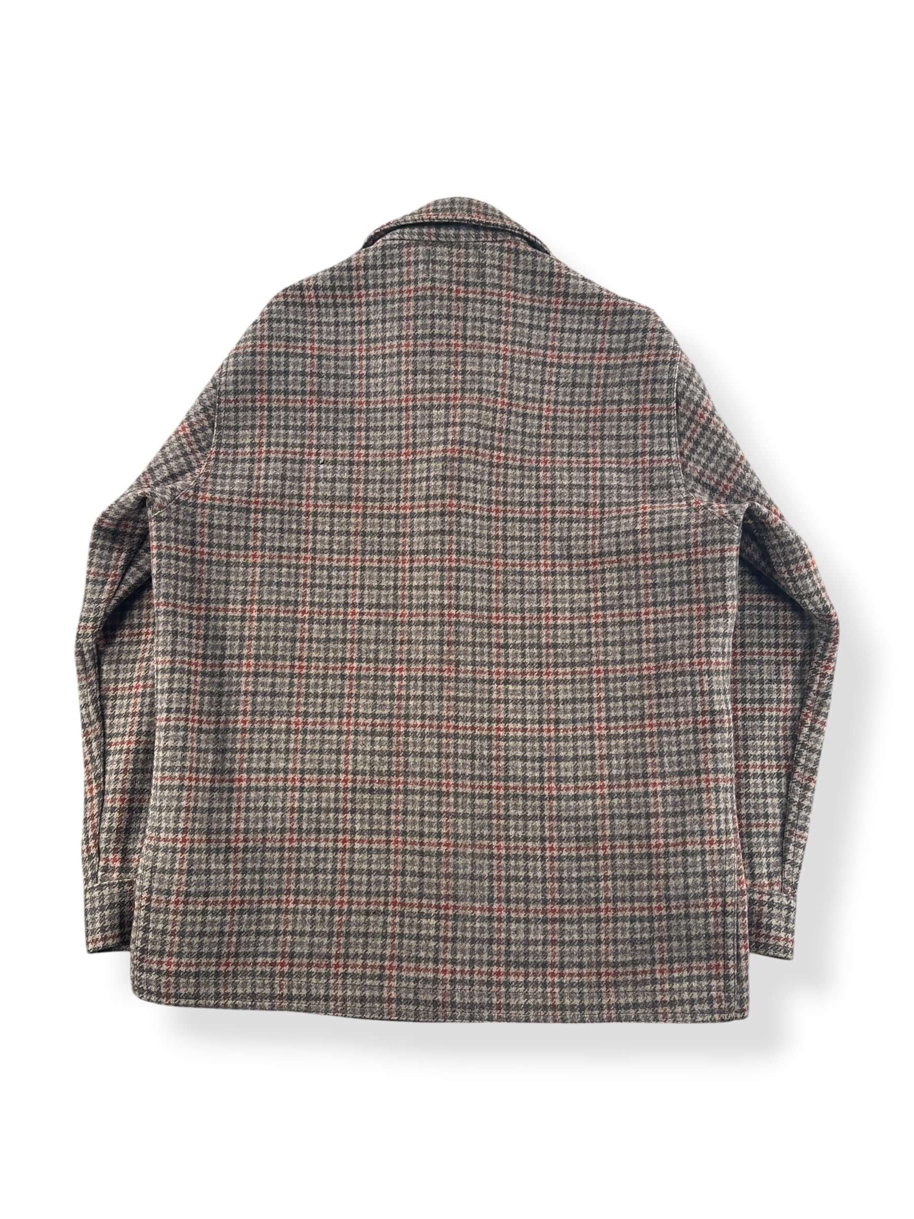 Back of Vintage Pendleton Houndstooth Wool Coat SZ L