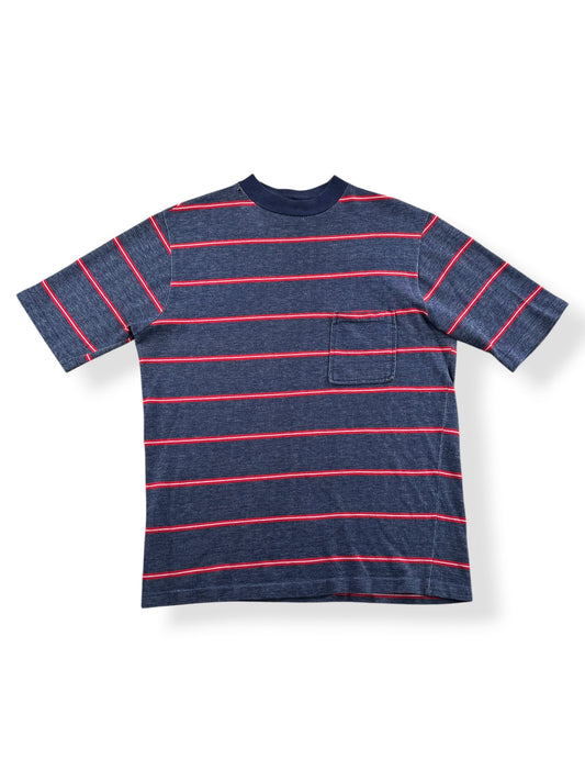 Front of Vintage 50s Striped Pocket Tee SZ M