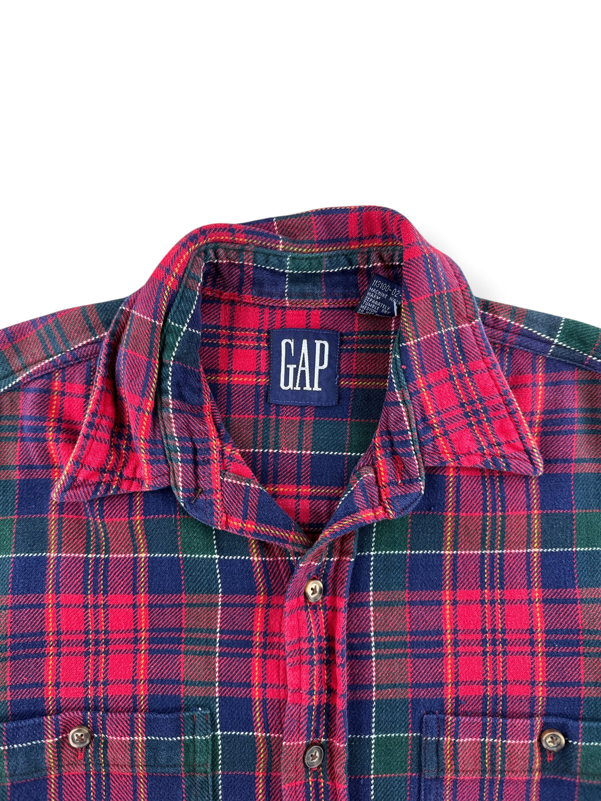 Collar on Vintage Gap Cotton Flannel SZ M