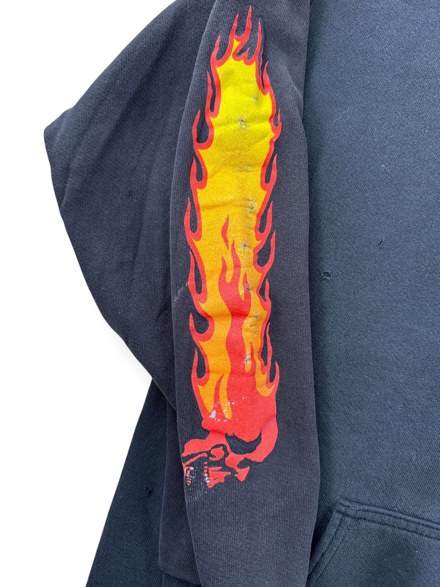 Sleeve graphic on Vintage 2002 Pantera Puff Print Hoodie SZ XL