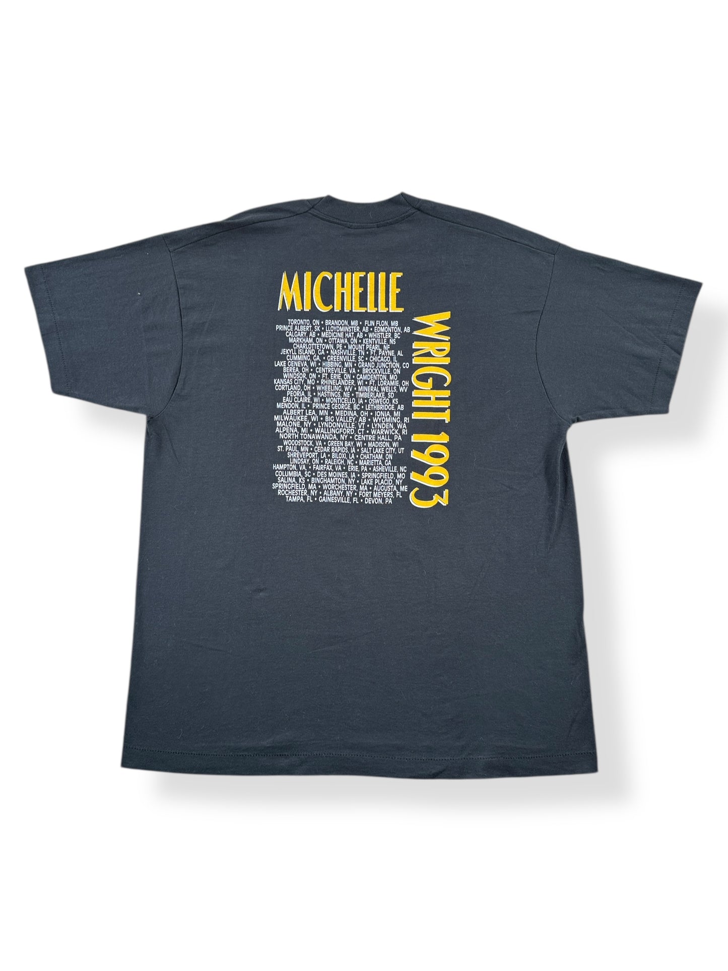 Back of Vintage Michelle Wright '93 Tour Tee SZ XL