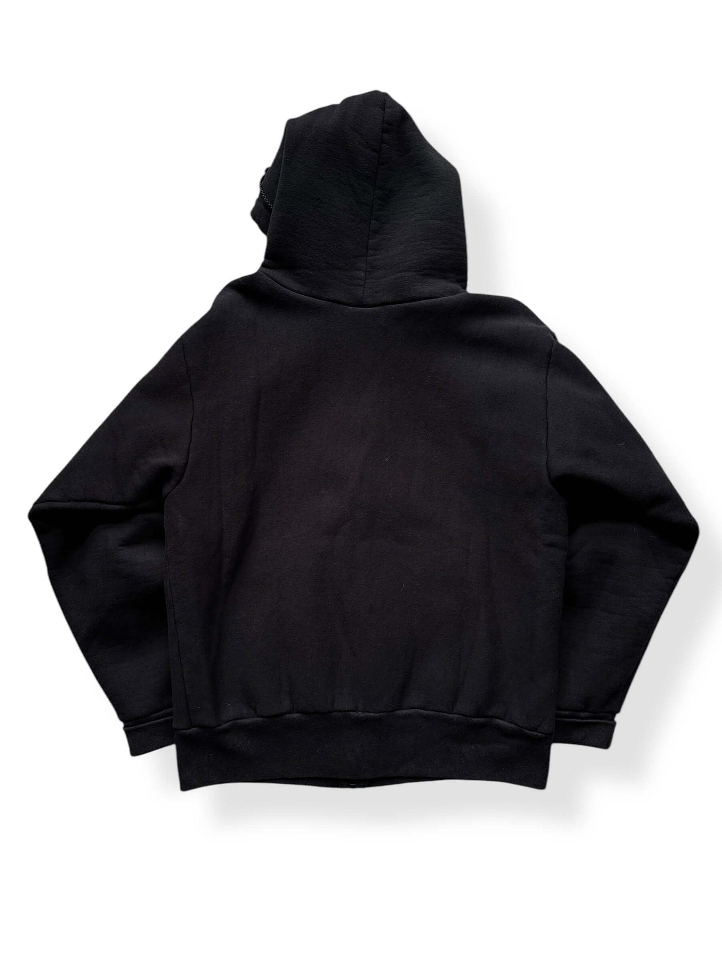 Back of Camber Black Zip-Up Hoodie SZ L