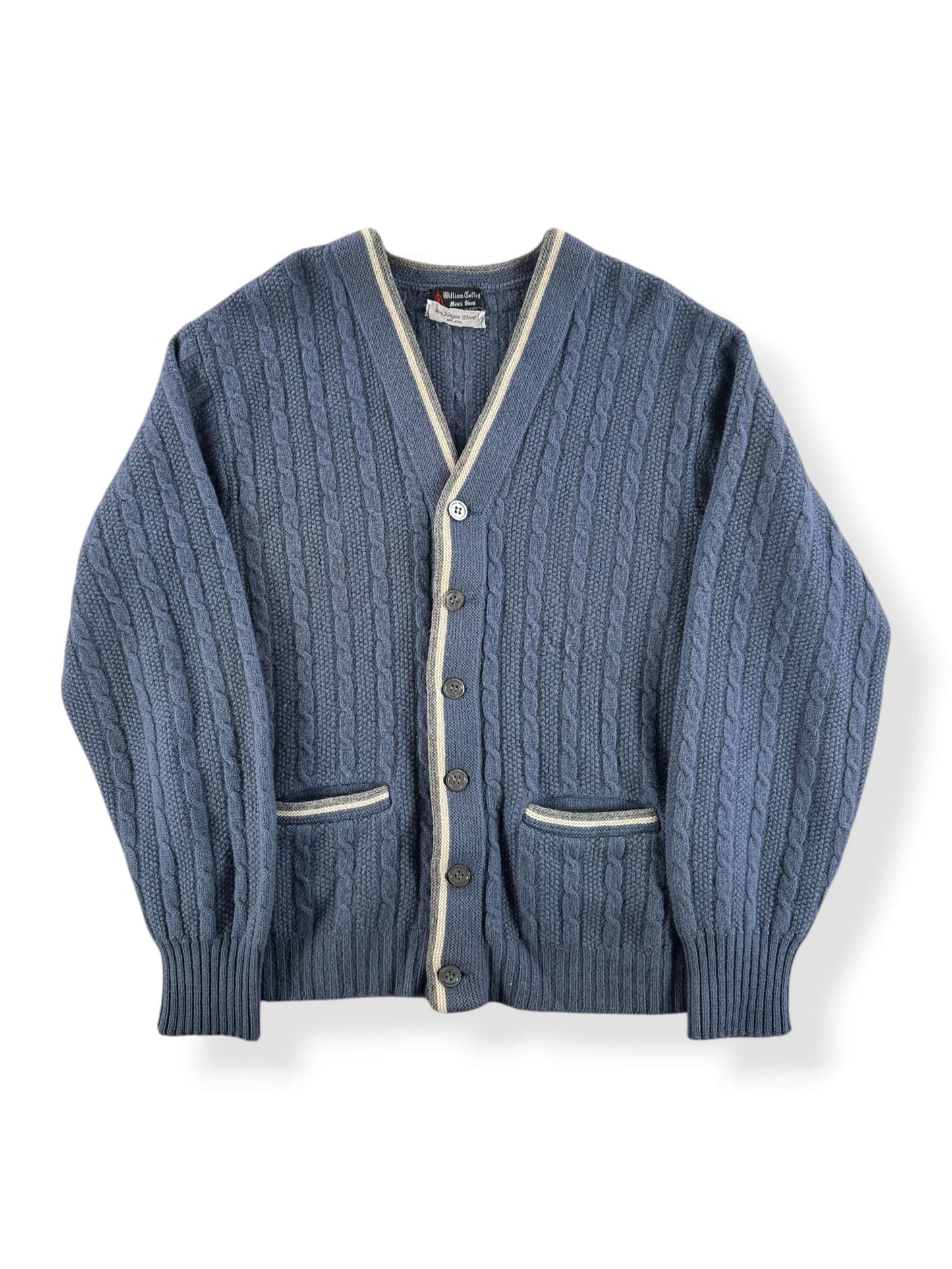 Front of Vintage William Coffey Wool Cardigan SZ S