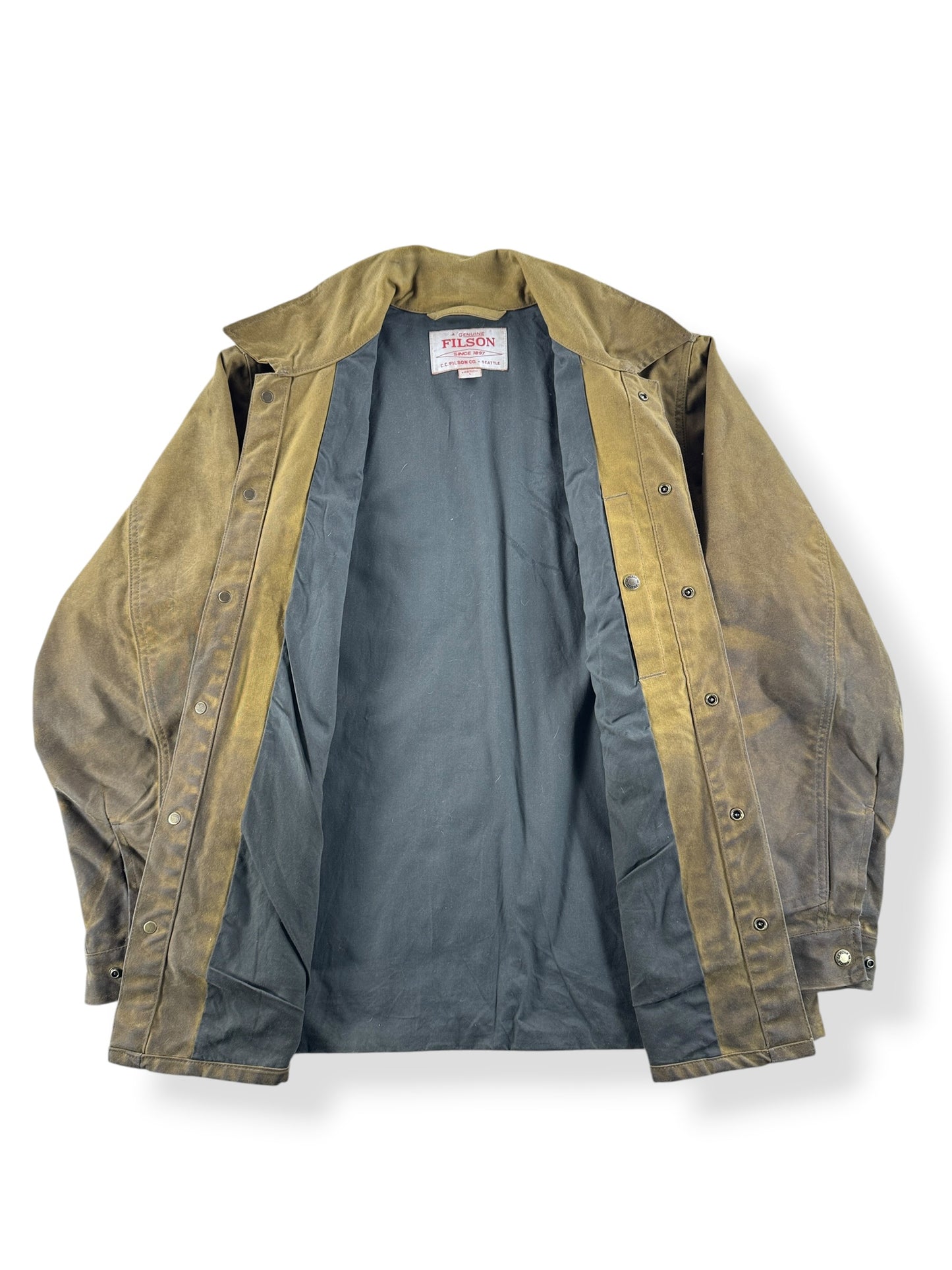 Inside of Filson Lined Tin Cloth Cruiser SZ L