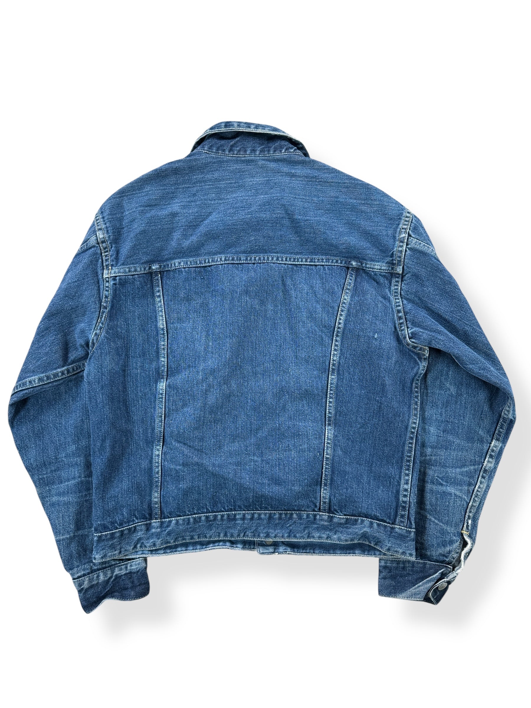 Back of Vintage Foremost Selvedge Denim Jacket SZ M