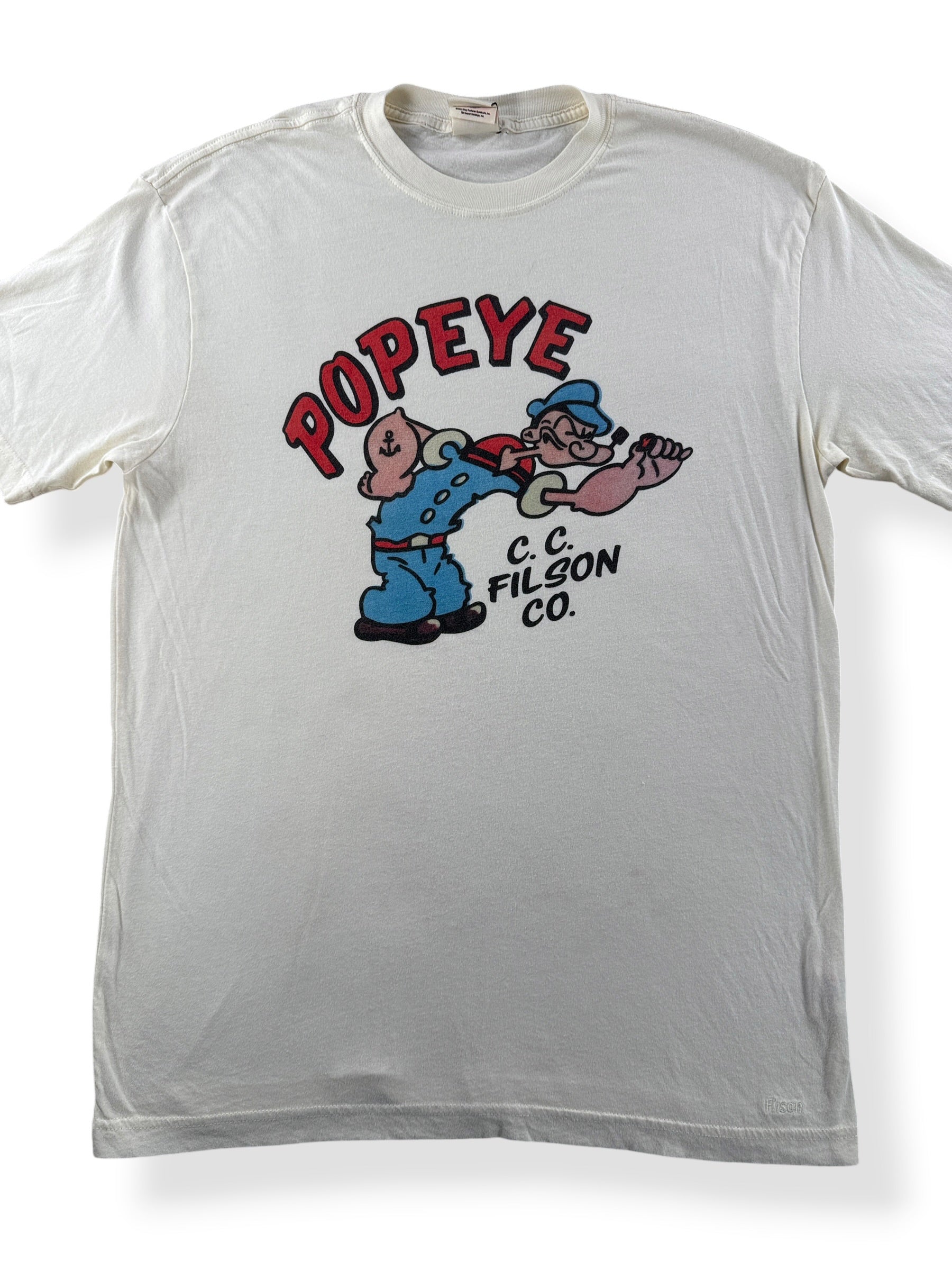 Closeup of Filson Popeye Tee SZ S