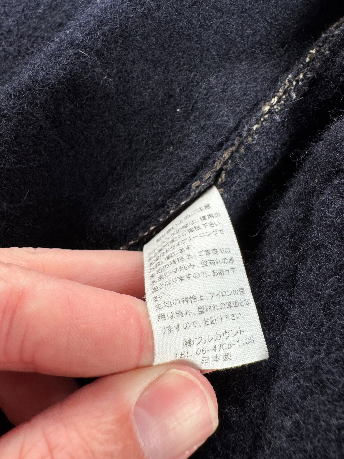 Tag on Full Count Browns Beach Jacket SZ 46